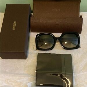Matsuda M2035 Square Sunglasses Black w/ Silver lenses  NWT